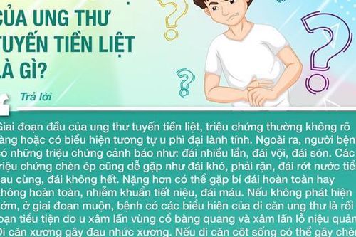 Ung thư tuyến tiền liệt ngày càng có xu hướng gia tăng