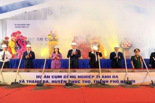Khởi công cụm công nghiệp 250 tỷ đồng tại huyện Phúc Thọ