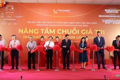 Cần Thơ Khai mạc Hội chợ triển lãm Quốc tế ngành tôm năm 2023