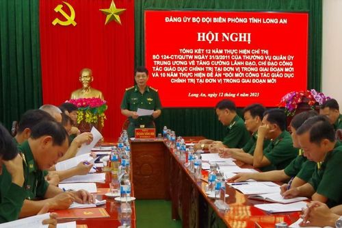 BĐBP Long An: Tăng cường lãnh đạo, chỉ đạo công tác giáo dục chính trị tại đơn vị trong giai đoạn mới
