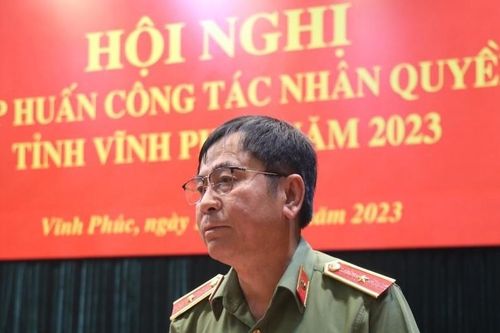 Vĩnh Phúc tổ chức tập huấn công tác nhân quyền