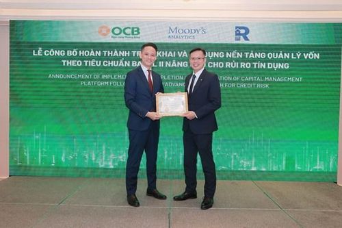 Ngân hàng đầu tiên hoàn thành và áp dụng nền tảng quản lý vốn theo Basel II nâng cao