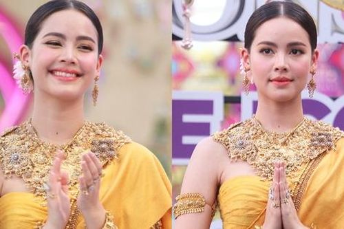 Yaya Urassaya hóa nữ thần Songkran, tiết lộ về nụ hôn vai ngọt ngào của Nadech