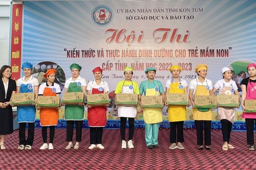 Kon Tum tổ chức Hội thi 'Kiến thức và thực hành dinh dưỡng cho trẻ mầm non' cấp tỉnh