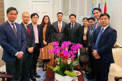 Đại sứ, Trưởng Phái đoàn Việt Nam tại Liên hợp quốc chúc mừng Tết cổ truyền của Lào và Campuchia