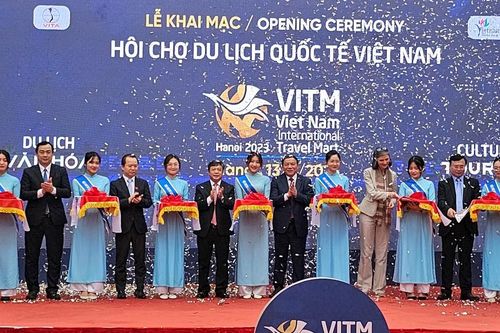 Khai mạc Hội chợ Du lịch quốc tế - VITM Hà Nội 2023 với chủ đề 'Du lịch văn hóa Việt Nam'
