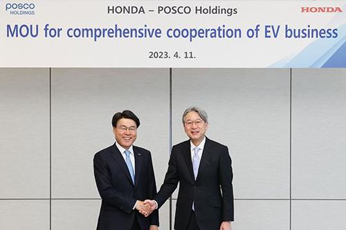 Tập đoàn thép Posco hợp tác với Honda sản xuất pin ôtô điện