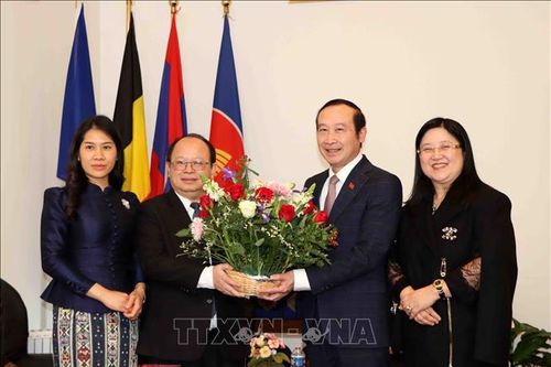 Giao lưu Việt - Lào tại Bỉ nhân dịp Tết cổ truyền Bunpimay của Lào