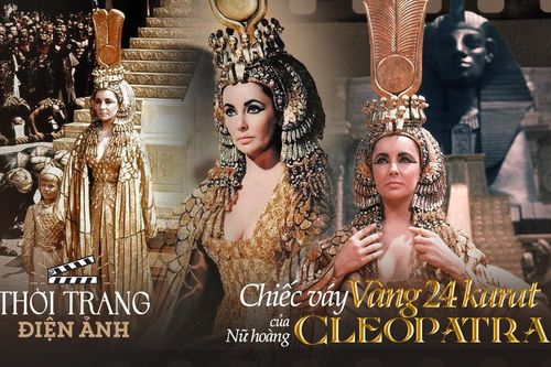 Thời trang điện ảnh: Chiếc váy 'Cleopatra' làm từ vàng 24 karat tái hiện loài chim bất tử