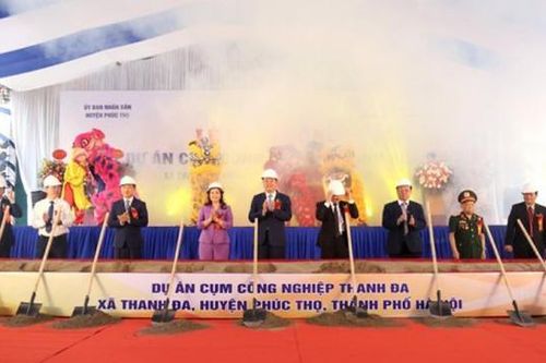 Hà Nội: Khởi công xây dựng hạ tầng kỹ thuật Cụm công nghiệp Thanh Đa