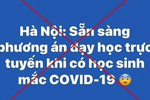 Sở Giáo dục và Đào tạo Hà Nội bác thông tin 'học trực tuyến khi có học sinh mắc COVID-19'