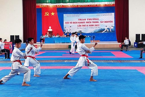 Khai mạc Giải Vô địch Karate Miền Trung - Tây Nguyên 2023