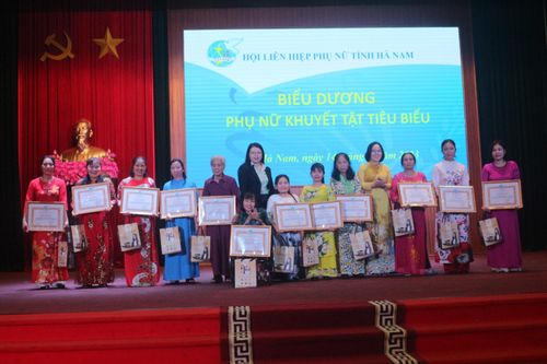 Hà Nam biểu dương, khen thưởng phụ nữ khuyết tật tiêu biểu