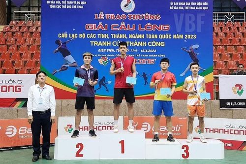 Lê Đức Phát vô địch đơn nam giải đấu tại Điện Biên