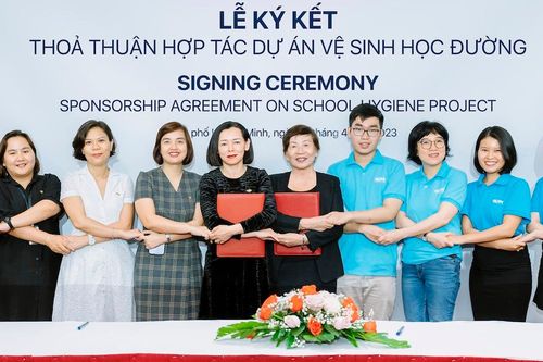 FPT Long Châu đồng hành cùng Quỹ Hy vọng triển khai dự án Vệ sinh học đường