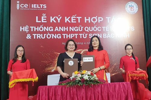 Hệ thống Anh ngữ ICE IELTS ký kết hợp tác với Trường THPT Từ Sơn