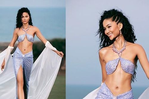 H'Hen Niê gây chú ý với cơ bụng số 11