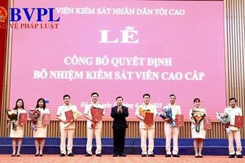 VKSND tối cao tổ chức Lễ công bố quyết định bổ nhiệm Kiểm sát viên cao cấp