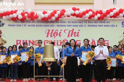 Học sinh Trường THPT Nghi Lộc 2 giành giải Nhất cuộc thi Rung chuông vàng tìm hiểu sức khỏe sinh sản