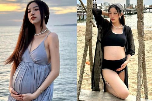 Á hậu Thúy An hé lộ loạt ảnh mang bầu chưa từng được công bố