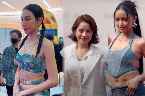 Cùng lộ bụng nhăn nheo, Thùy Tiên lại 'may mắn' hơn Ngọc Châu