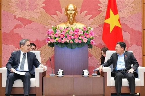 Chủ nhiệm Ủy ban Đối ngoại Vũ Hải Hà tiếp Đại sứ Nhật Bản tại Việt Nam