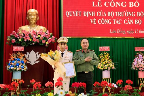 Bổ nhiệm Phó Giám đốc Công an tỉnh Lâm Đồng
