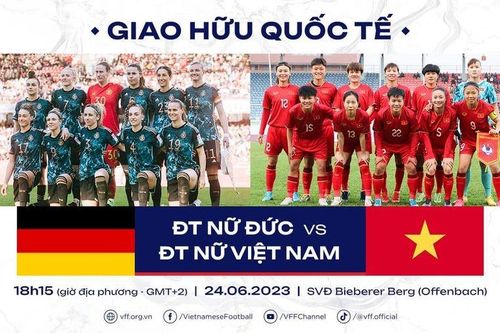 Đội tuyển nữ Việt Nam giao hữu với tuyển nữ Đức vào tháng 6