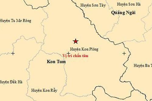 Kon Tum lại xảy ra động đất