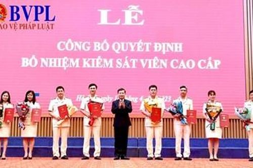 VKSND tối cao tổ chức Lễ công bố quyết định bổ nhiệm Kiểm sát viên cao cấp