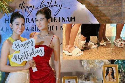 Lương Thùy Linh - Tiểu Vy vào team 'biệt đội dép bệt' mừng sinh nhật Đoàn Thiên Ân đón tuổi 23