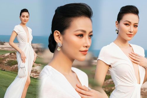 Phương Khánh xứng đáng danh hiệu 'nữ hoàng vương giả': Diện đồ kín đáo vẫn khí chất như thường