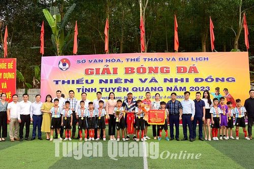 Bế mạc Giải bóng đá thiếu niên và nhi đồng tỉnh Tuyên Quang năm 2023