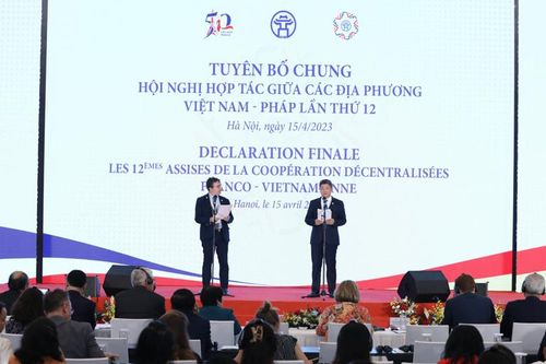 Tuyên bố chung Hội nghị hợp tác giữa các địa phương Việt Nam - Pháp lần thứ 12
