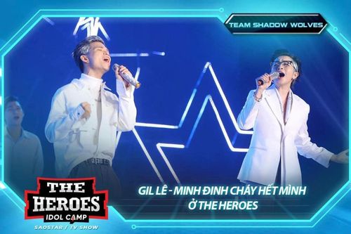 Cặp bài trùng Gil Lê - Minh Đinh 'cháy' hết mình trong đêm chung kết The Heroes