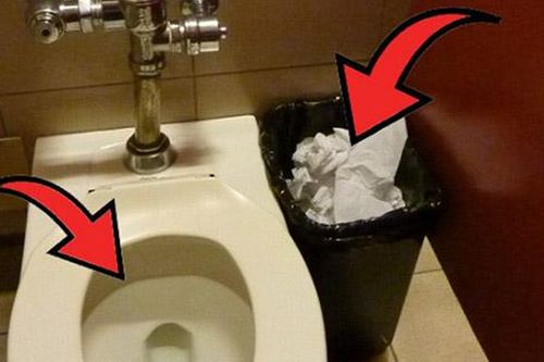 Đi vệ sinh xong nên vứt giấy vào bồn cầu hay thùng rác? Câu trả lời khiến bạn vỡ òa