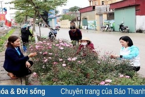 Những công trình đường hoa, cây xanh làm đẹp phố, thôn