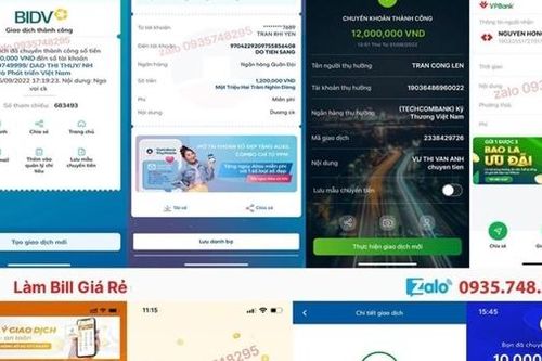Giả hóa đơn chuyển tiền điện tử để lừa đảo