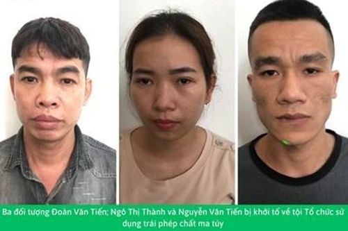 Khởi tố 3 đối tượng 'mở tiệc' bay lắc trong nhà nghỉ