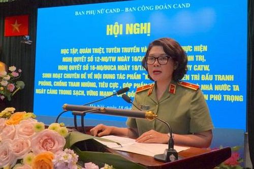 Hội Phụ nữ công an nhân dân các cấp cần xây dựng chương trình hành động sát thực tiễn