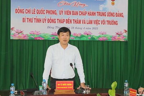 Bí thư Tỉnh ủy thăm, làm việc với Trường Cao đẳng Cộng đồng Đồng Tháp