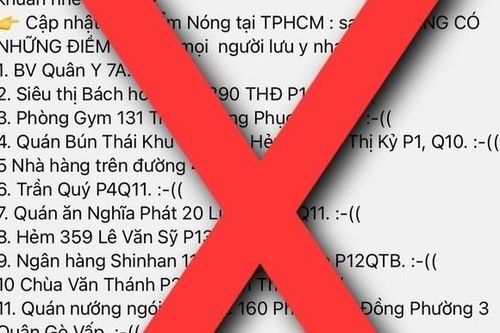 Sở Y tế TP.HCM bác bỏ thông tin các điểm nóng Covid-19 trên địa bàn