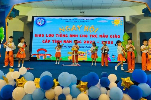 Lạng Sơn tổ chức ngày hội giao lưu tiếng Anh cho trẻ mầm non