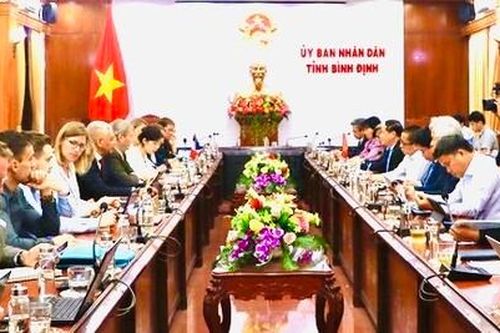 Bình Định: Lãnh đạo tỉnh làm việc với Đoàn công tác của Pháp (AFD)