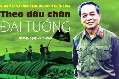 Triển lãm 'Theo dấu chân Đại tướng' tại Làng Văn hóa-Du lịch các dân tộc Việt Nam