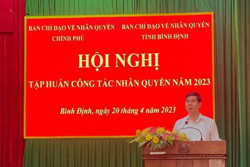 Bình Định tổ chức tập huấn công tác nhân quyền