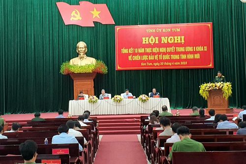 Kon Tum tổng kết 10 năm thực hiện Nghị quyết về chiến lược bảo vệ Tổ quốc trong tình hình mới