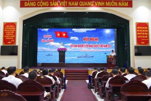 Vùng 4 Hải quân rút kinh nghiệm công tác tuyển quân năm 2023