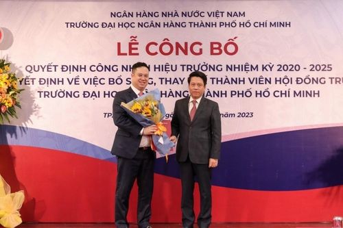 Đại học Ngân hàng TP.HCM có tân hiệu trưởng