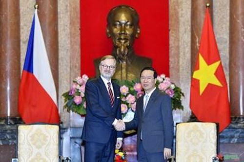 Chủ tịch nước Võ Văn Thưởng tiếp Thủ tướng Cộng hòa Séc Petr Fiala
